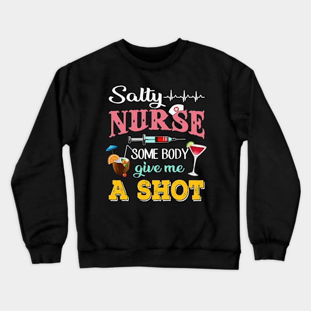 Nurse T-Shirt Saltyy Nurses Need Summer Crewneck Sweatshirt by Simpsonfft